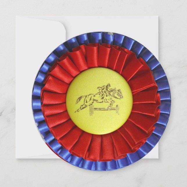 Hästband 13:e Födelsedagsfest inbjudan (Framsida)