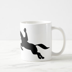 hästbanhoppningsymbol kaffemugg