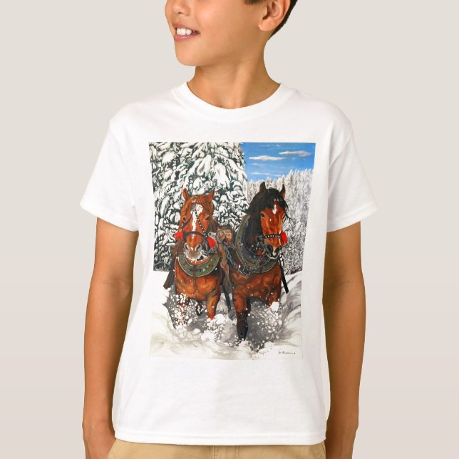 Hästblommor T-shirt (Framsida)