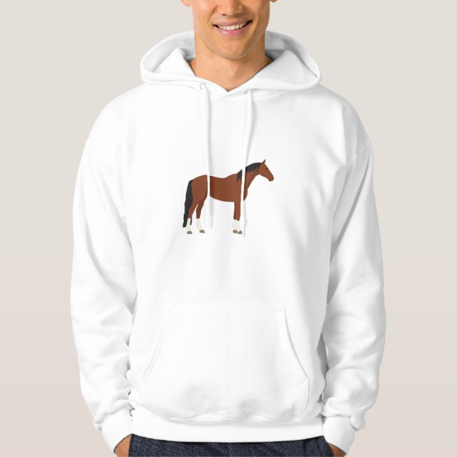 Hästdesign Hoodie (Framsida)