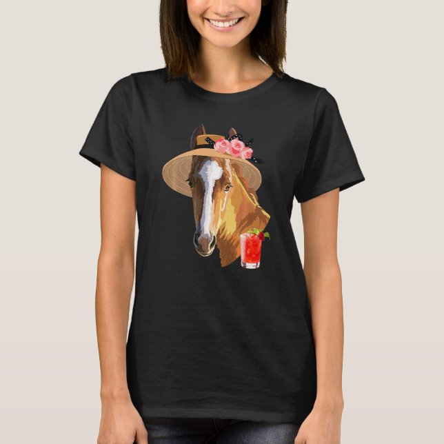 Hästdiridning Ridare Jockey Rancher Hästmän E T Shirt (Framsida)