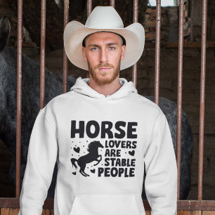Hästdjur är stabila människor hoodie