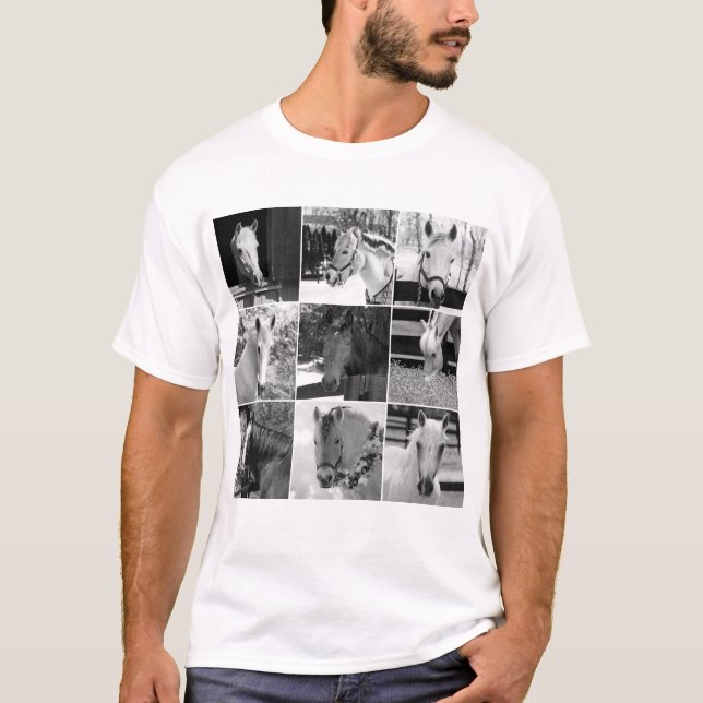 Hästdjur, hälso- och lycksört t shirt (Framsida)