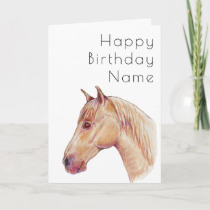 Hästdjur (Lovers Deco Birthday Card) Kort
