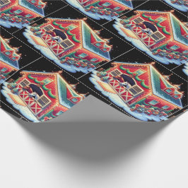 Hästdjur som dekorerats för jul och hästar presentpapper