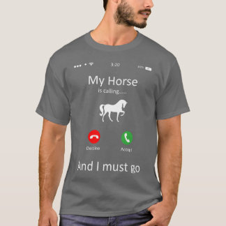 Hästen är rolig t shirt