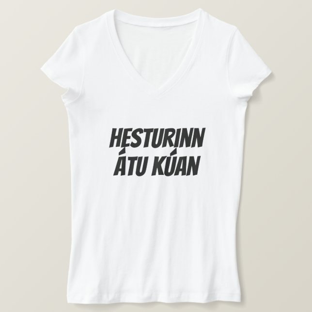 Hästen åt kon (hesturinn átu kúan) tee (Design framsida)