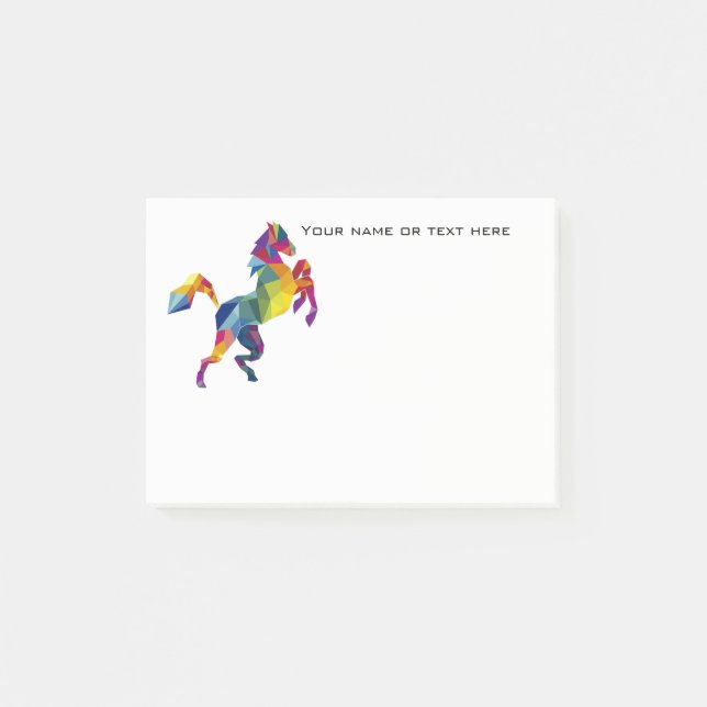 Hästen postar det noterar post-it block (Framsida)