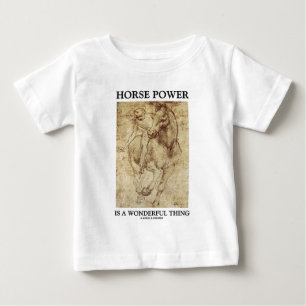 Hästen Power är en underbar sak Leonardo Da Vinci Tee Shirt
