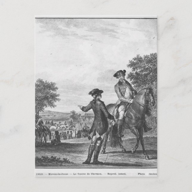 Hästen tävling vykort (Framsida)