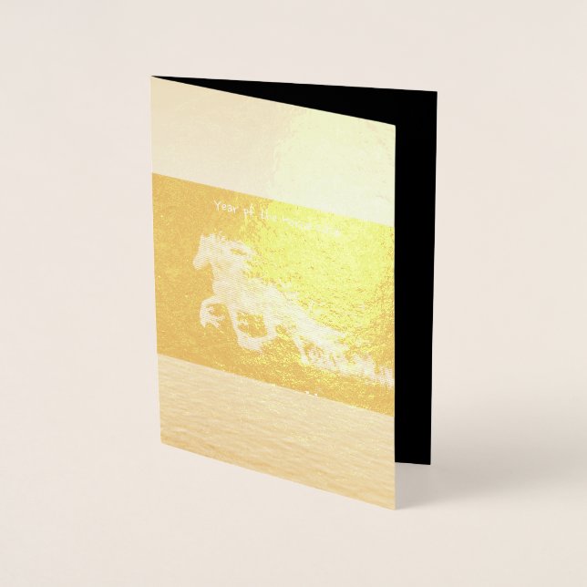 Hästens år 2026 folierat kort (Framsida)