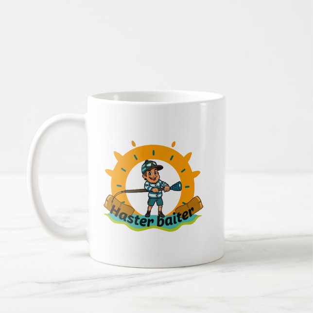 Haster Baiter Fiskeäventyr  Kaffemugg (Vänster)
