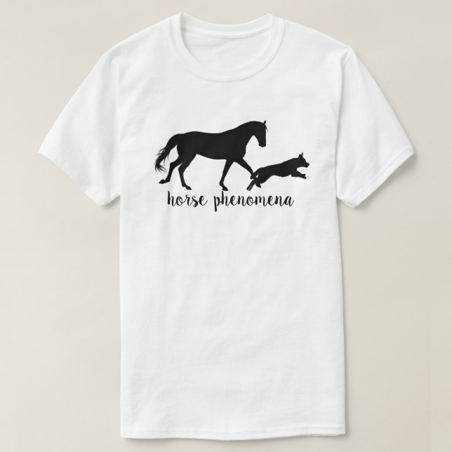 Hästfenomenmanar T-tröja (tända), Tee (Design framsida)