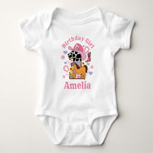 Hästfest Första födelsedagsklänning Rodeo Cowgirl T Shirt