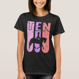 Hästflicka 10:e födelsedagen  t shirt
