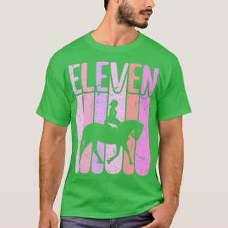 Hästflicka 11:e födelsedagen t shirt
