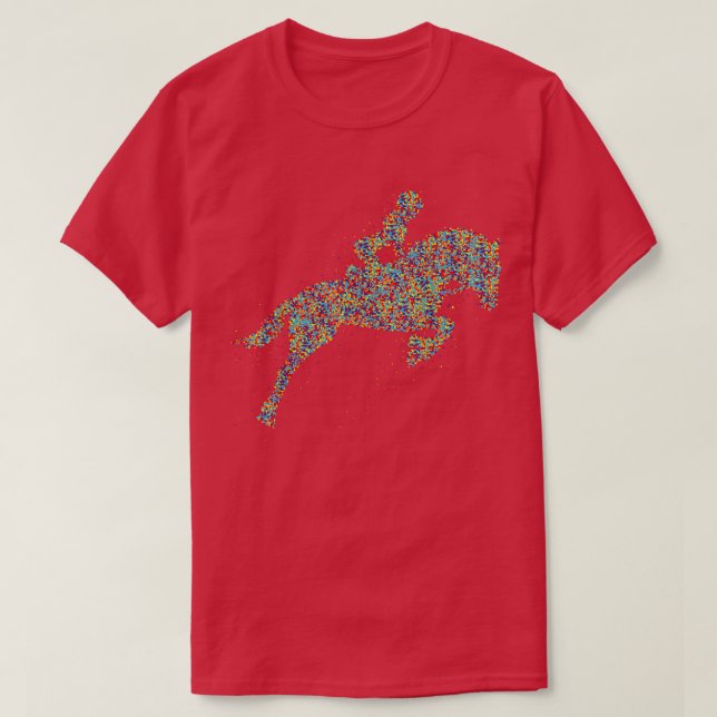 Hästflicka  kvinnor t shirt (Design framsida)