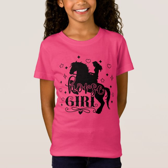 Hästflicka  t shirt (Framsida)
