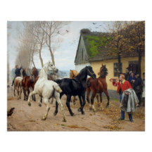 Hästflock cirka 1878