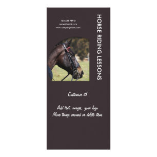 Hästföretag marknadsföring reklamkort