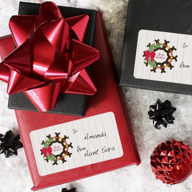 Hästfotens märkning med Märkre för kransfrö Adressetikett (Skapare uppladdad)