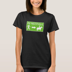 Hästgång som en utrymningsväg för ridhäst som dyke t shirt