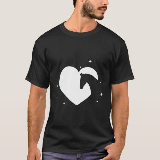 Hästgåva till kvinnor flickor som Kärlek hästar H T Shirt