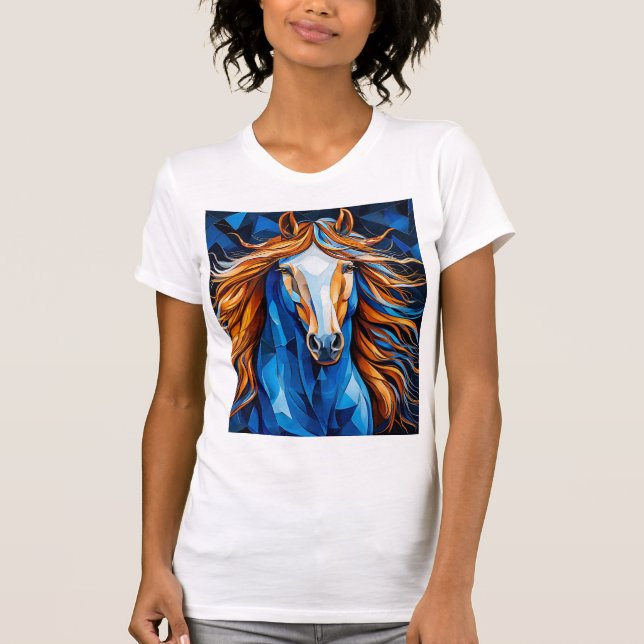 Hästglasmålning T Shirt (Framsida)