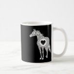 Hästgrafik Vita  gåva från häst Kaffemugg<br><div class="desc">Hästgrafik Vita  gåva från häst</div>