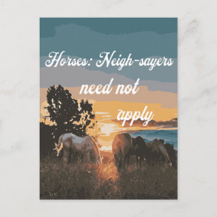 Hästgrannar behöver inte appliceras vykort