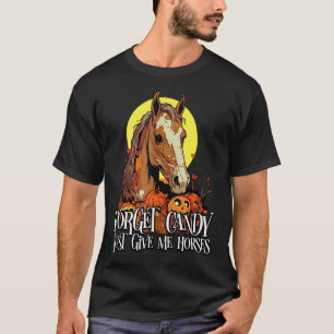 Hästhalloween Costume Trick eller T Shirt