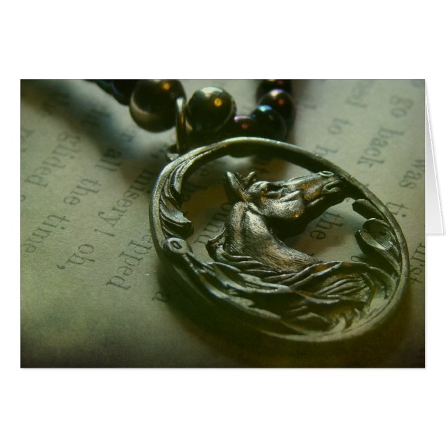 Hästhalsband Hälsningskort (Framsidan Horizontal)