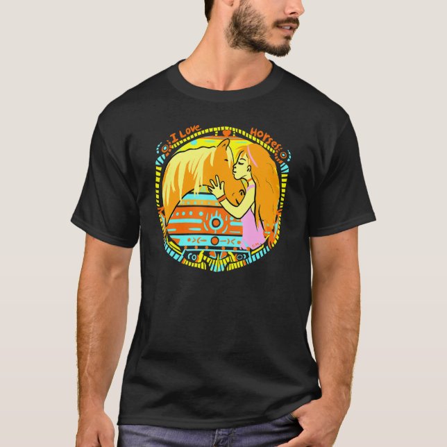Hästhäst Art T Shirt (Framsida)