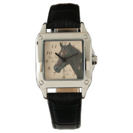 Hästhäst från porträtt armbandsur
