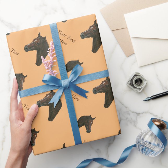 Hästhäst från porträtt presentpapper (Gåvor)