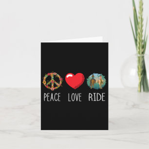 hästhästar i kärlek Peace Ride Lover Eques Kort
