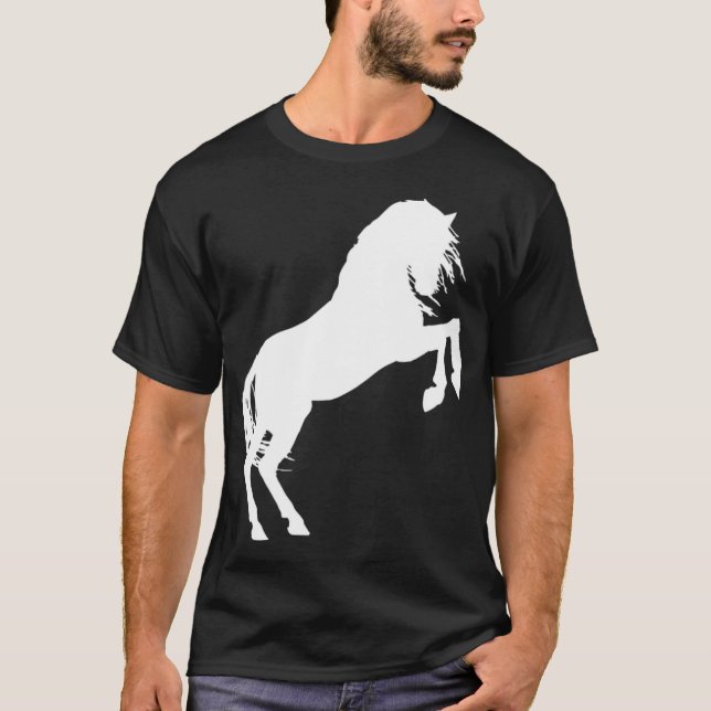 Hästhästar kärlek pony rider längs med arabian k t shirt (Framsida)