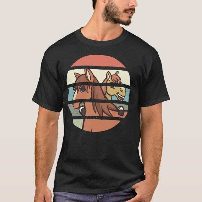 Hästhästar Mamma med ranchhorseman T Shirt (Framsida)