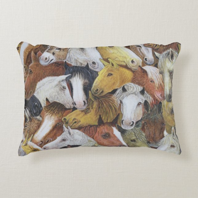 Hästhästar Prydnadskudde (Framsidan)