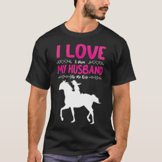 Hästhästar som säger ridning, skjortskjorta, rolig t shirt