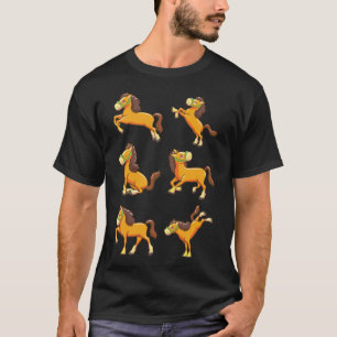Hästhästar, söt ridgåspressiver, kul ponnyidé t shirt
