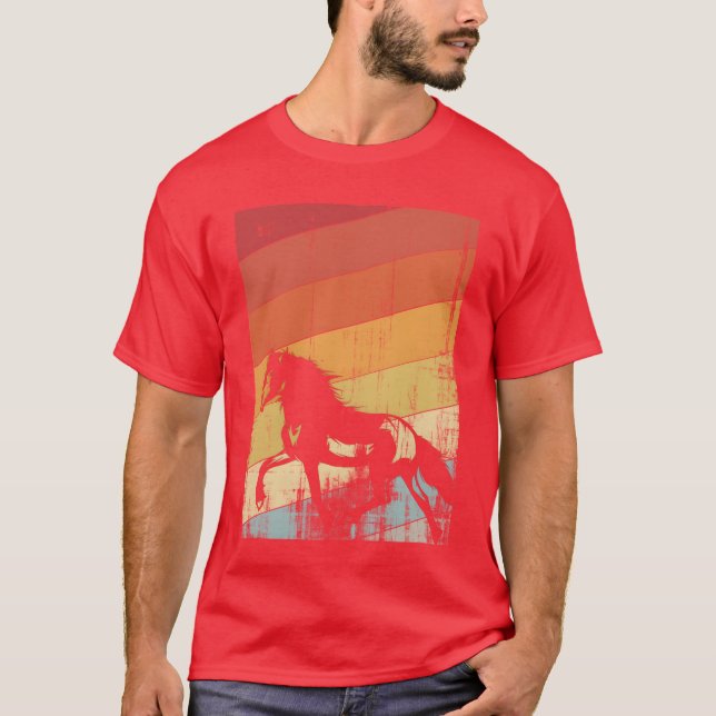 Hästhästdjurens vintage t shirt (Framsida)