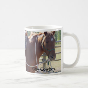Hästhästhäst, glad Cowboy Kaffemugg