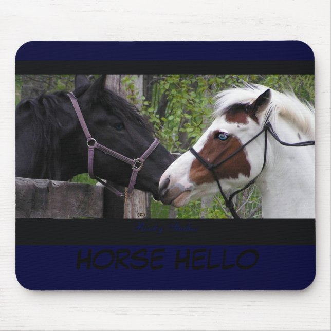 Hästhejer Mousepad Musmatta (Framsidan)