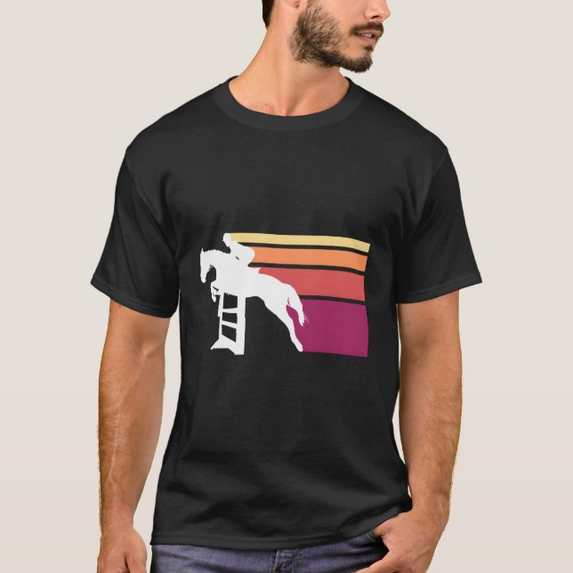 Hästhoppning i fälttävlan t shirt (Framsida)