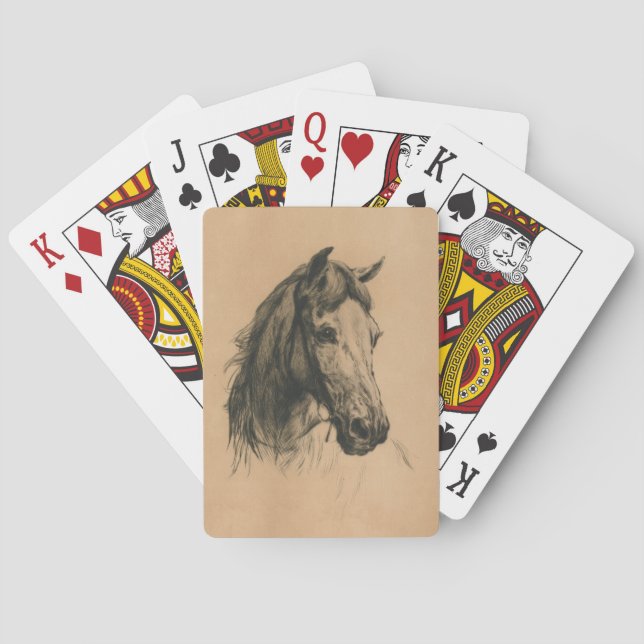 Hästhuvud (av Heywood Hardy) Casinokort (Baksidan)