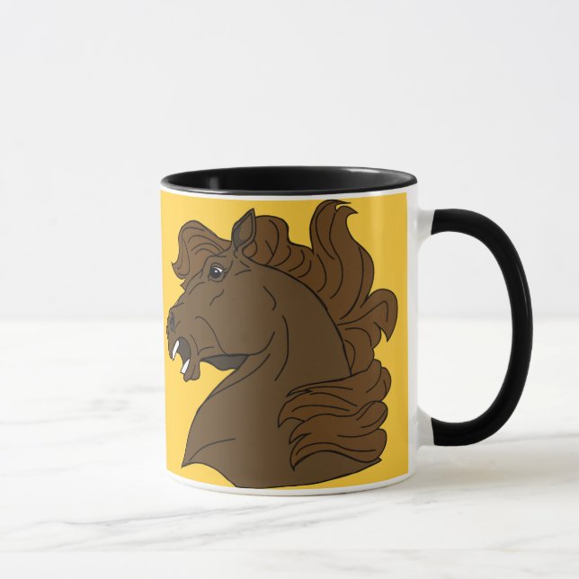 hästhuvuden keramisk mugg (Höger)