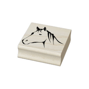 hästhuvudkonst frimärke stämpel