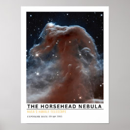 Hästhuvudnebulosan Rymdutbildning Poster