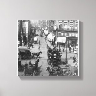 Hastig gata London, vintageEngland tryck
